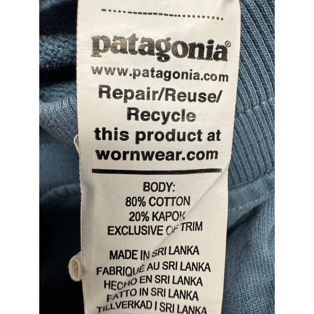 Patagonia Kids Blue Cotton Kapok Blend Sweatpants Joggers 4T